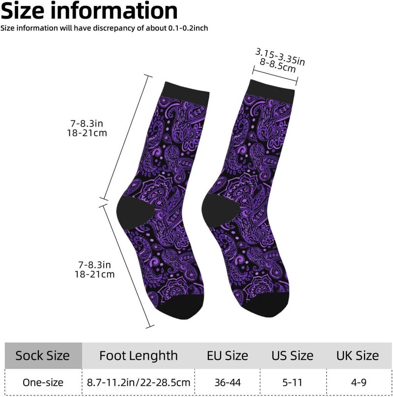 Poream Novelty Funny Crew Socks, Cool Breathable Dress Socks Gift For Men Women - Image 5